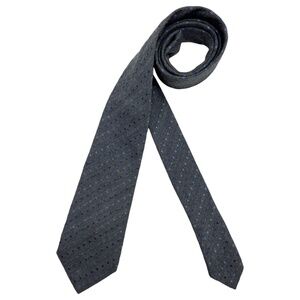 ALTEA XL Gray Polka Dot Silk Blend LUXURY Tie ITALY